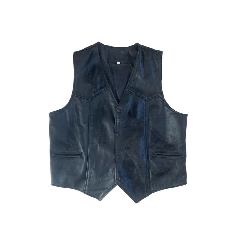 Vintage Leather Camel Vest